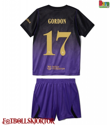 Barcelona Anthony Gordon #17 Borta Kläder Barn 2026-27 Kortärmad (+ Korta byxor)